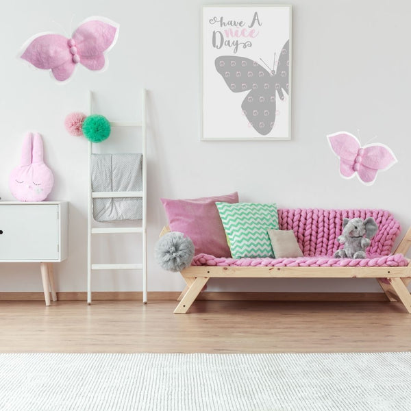 Pink Paper Butterflies