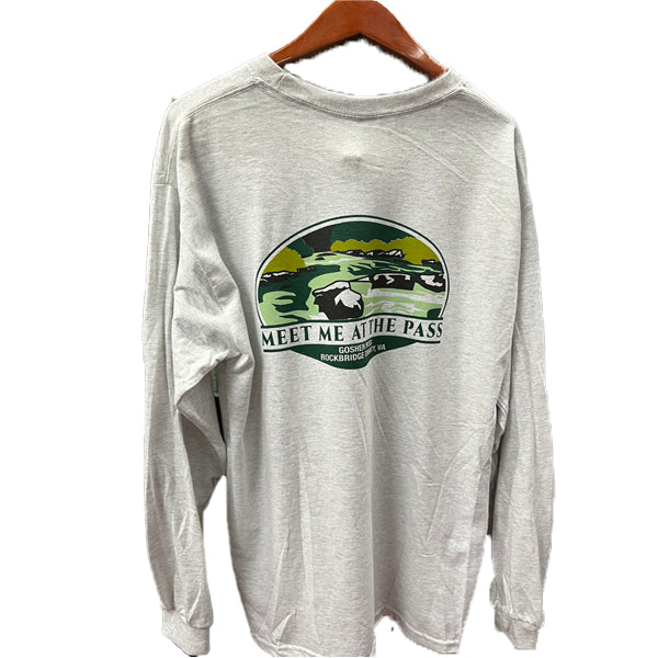 Goshen Pass Long Sleeve Heather Grey T Shirt