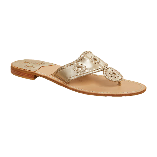 Platinum Jack Rogers Flat Sandals