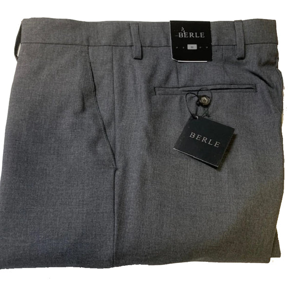Tropical Wool Bankers Grey Dress Pants
