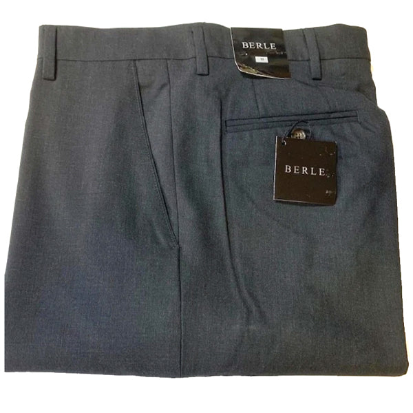 Tropical Wool Charcoal Dress Pants