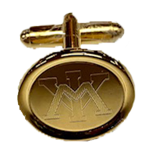 VMI Polished Gold Plated Cuff Links