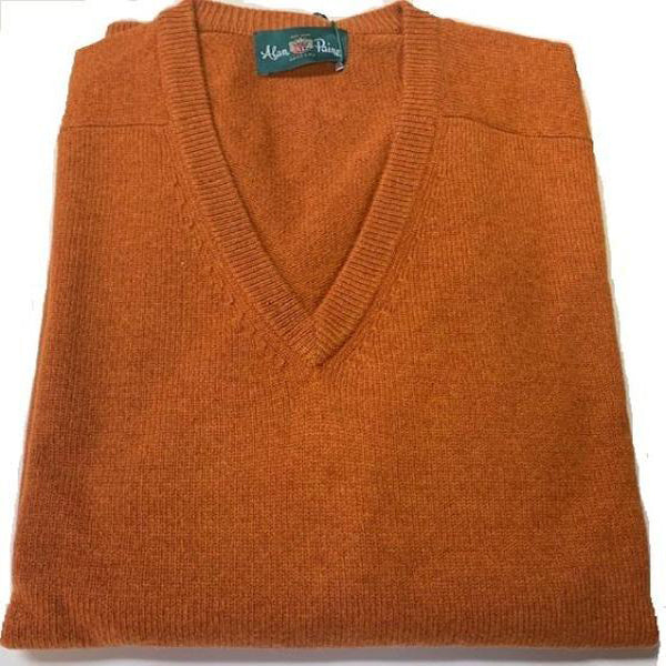 Alan Paine Hampshire V Neck Sweater Oxide