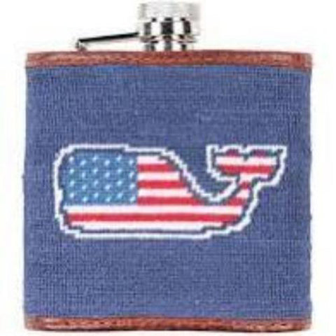 Smathers and Branson American Flag Whale Flask